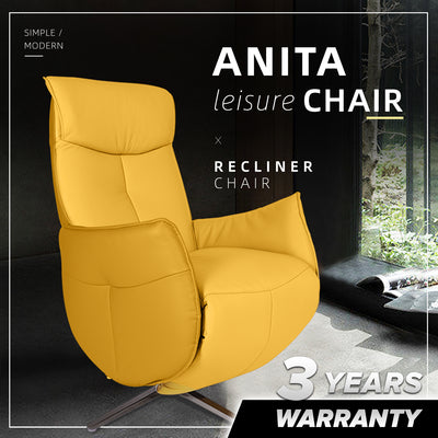 (FREE Shipping) Anita Leather and PU Leather Ergonomic Leisure Chair-HMZ-SF-UE-ANITA