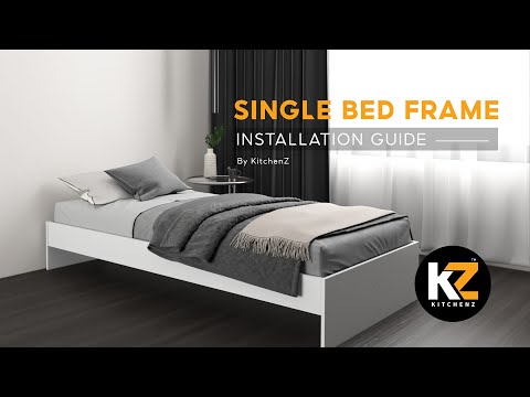 (EM) 6.3FT Single Size Bed Frame / Katil Single / White-HMZ-FN-BF-8002
