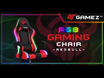Redbull RGB LED Lighting E-Sports Ergonomic Gaming Chair-GMZ-GC-YG-721RD-LED