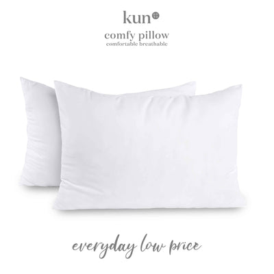 (EM) Kun Hotel Premium Comfy Pillow Bantal Soft Fabric with Hollow Fill / Supportive and Washable-PP1727I0800M