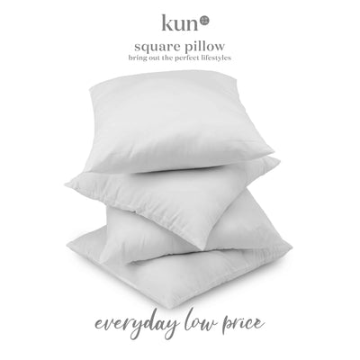 (EM) Kun Hotel Premium Square Cushion Pillow High Quality Fabric & Polyester Fill (1 Pcs)-CI-45/50CM
